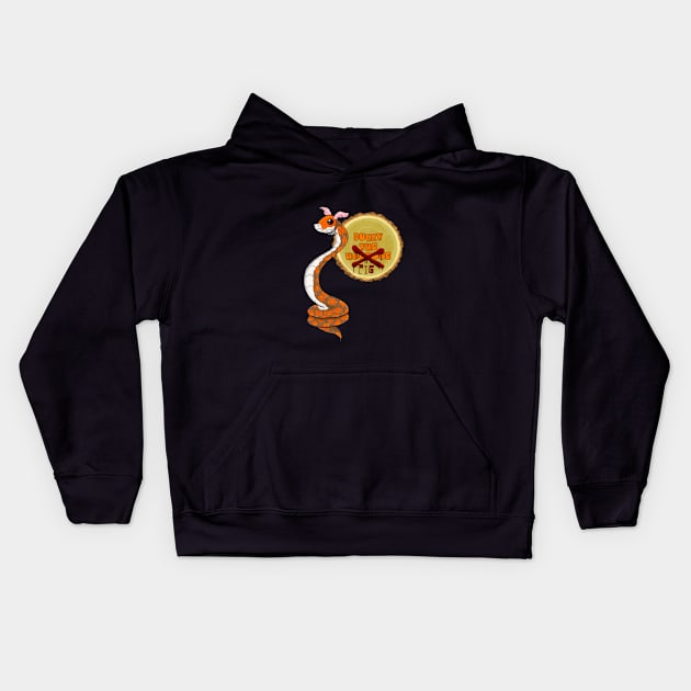 Bucky the Hognose… umm pig. Kids Hoodie by The Illegal Goat Company